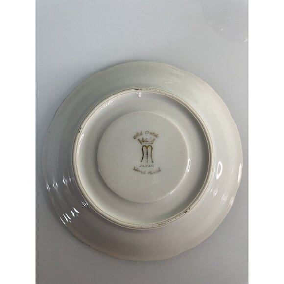 Old Gold Japan Handpainted Gold Edge Purple Floral Teacup & Saucer Made in Japan - Picture 6 of 12